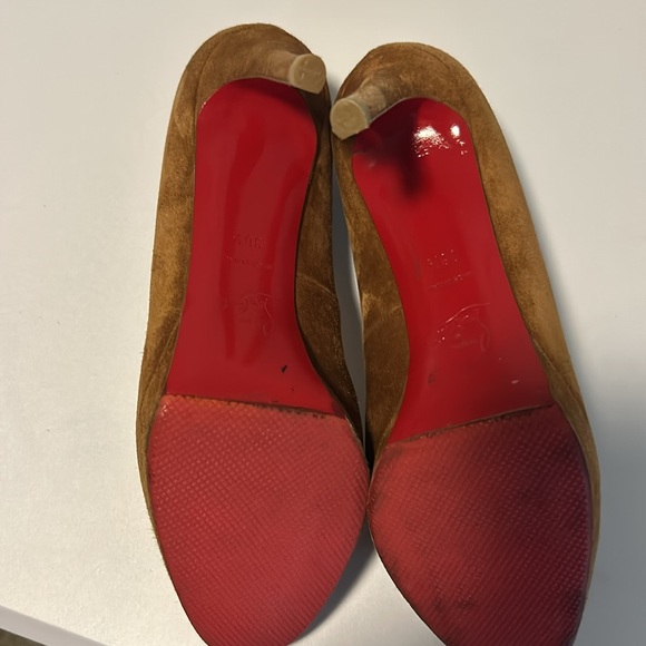 Christian Louboutin suede platform heels, GUC - Picture 3 of 7